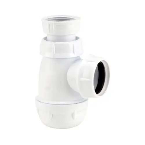 Siphon de bidet à visser 1"1/4 PVC-C Blanc – (Nicoll)