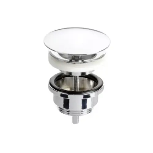 Bonde de lavabo laiton à écoulement libre, capot fixe, 1"1/4 – (Nicoll)