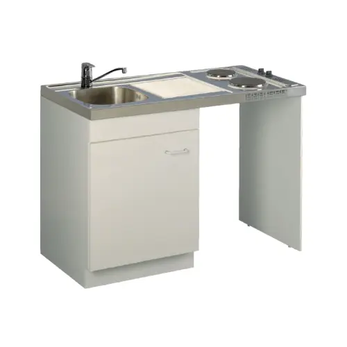 Meuble lave-vaisselle 118,5 x 57 x 82 cm, jambage, 1 porte, prof 60 cm, blanc – LAVE VAISSELLE (Aquarine)