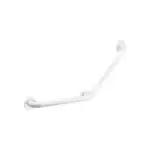 Barre de maintien à 135° Basic Ø32 400x400, 3 points fix, Époxy blanc – (Delabie)