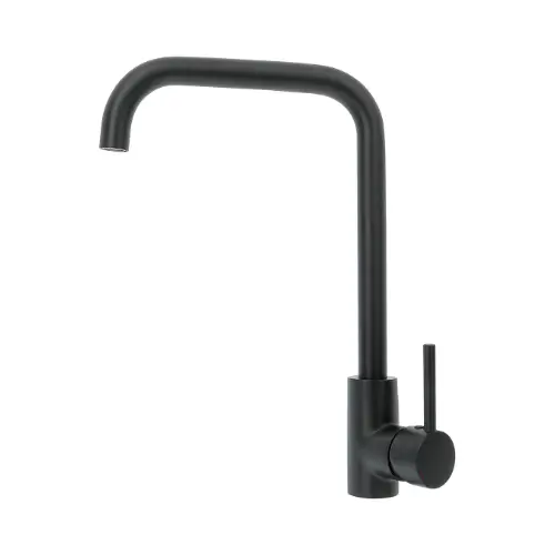 Mitigeur évier noir intégral bec carré - KOME (Thewa)