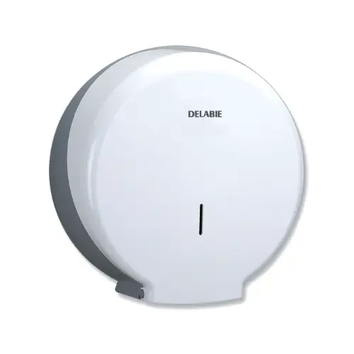 Distributeur MM de papier WC ABS blanc + serrure – (Delabie)