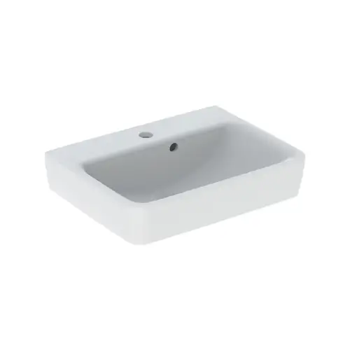 Lave mains, 50x38, avec trop-plein asymétrique, blanc - RENOVA PLAN (Geberit)