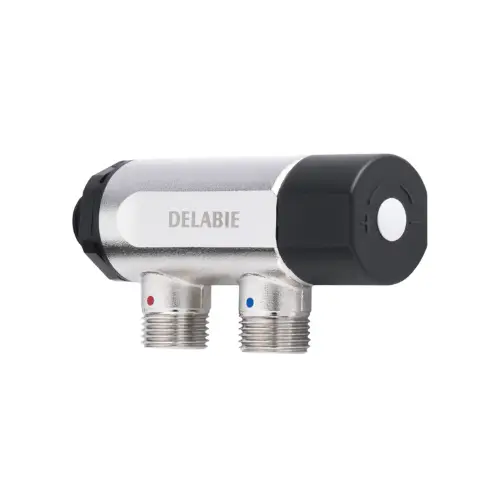 Régulateur thermostatique, mâle 15x21, clapets anti-retour intégré – PREMIX COMPACT (Delabie)