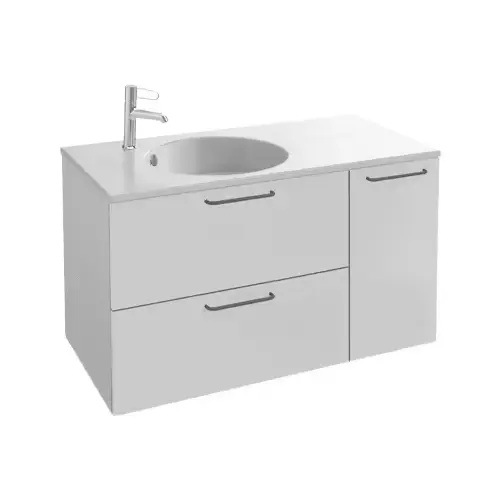 Meuble sous plan-vasque 100 cm, 2 tiroirs/1 porte - ODÉON RIVE GAUCHE (Jacob Delafon)