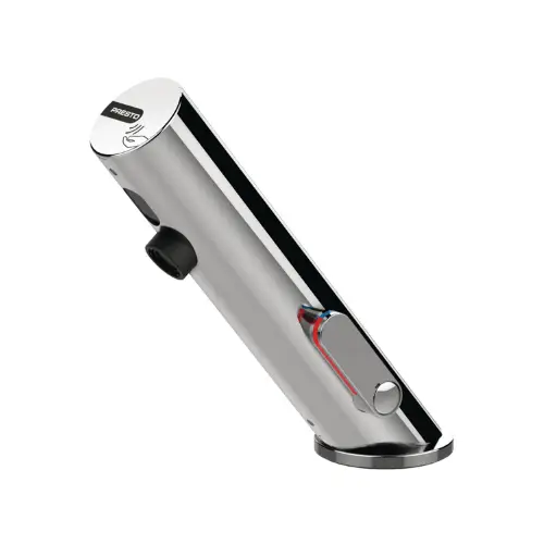 Mitigeur électronique sur plage pour lavabo, Pile, 3l/min avec RA, Chrome - LINEA (Presto)