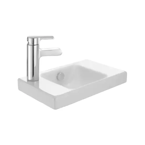 Lave-mains 40x25, percé à gauche, Blanc – ODEON UP (Jacob Delafon)