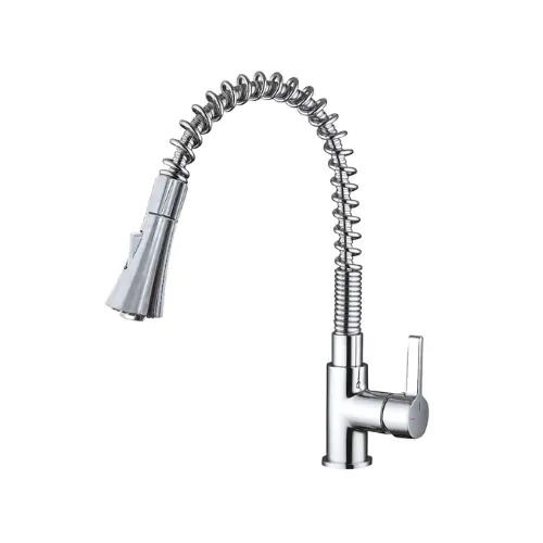 Mitigeur évier chromé, bec flexible, 2 jets - DANUM (Thewa)