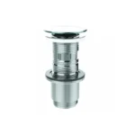 Bonde universelle Cut&Click NF pour lavabo, clapet digiclic ou fixe, recoupable, h. 100 mm, chromé - (Valentin)