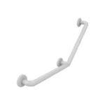 Barre d'appui coudée à 135, D32 mm, acier, finition époxy blanc – (Presto)