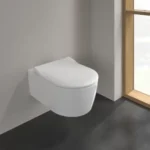 Pack WC suspendu, sans bride, Abattant Slim avec frein de chute déclipsable - AVENTO (Villeroy & Boch) – Image 2