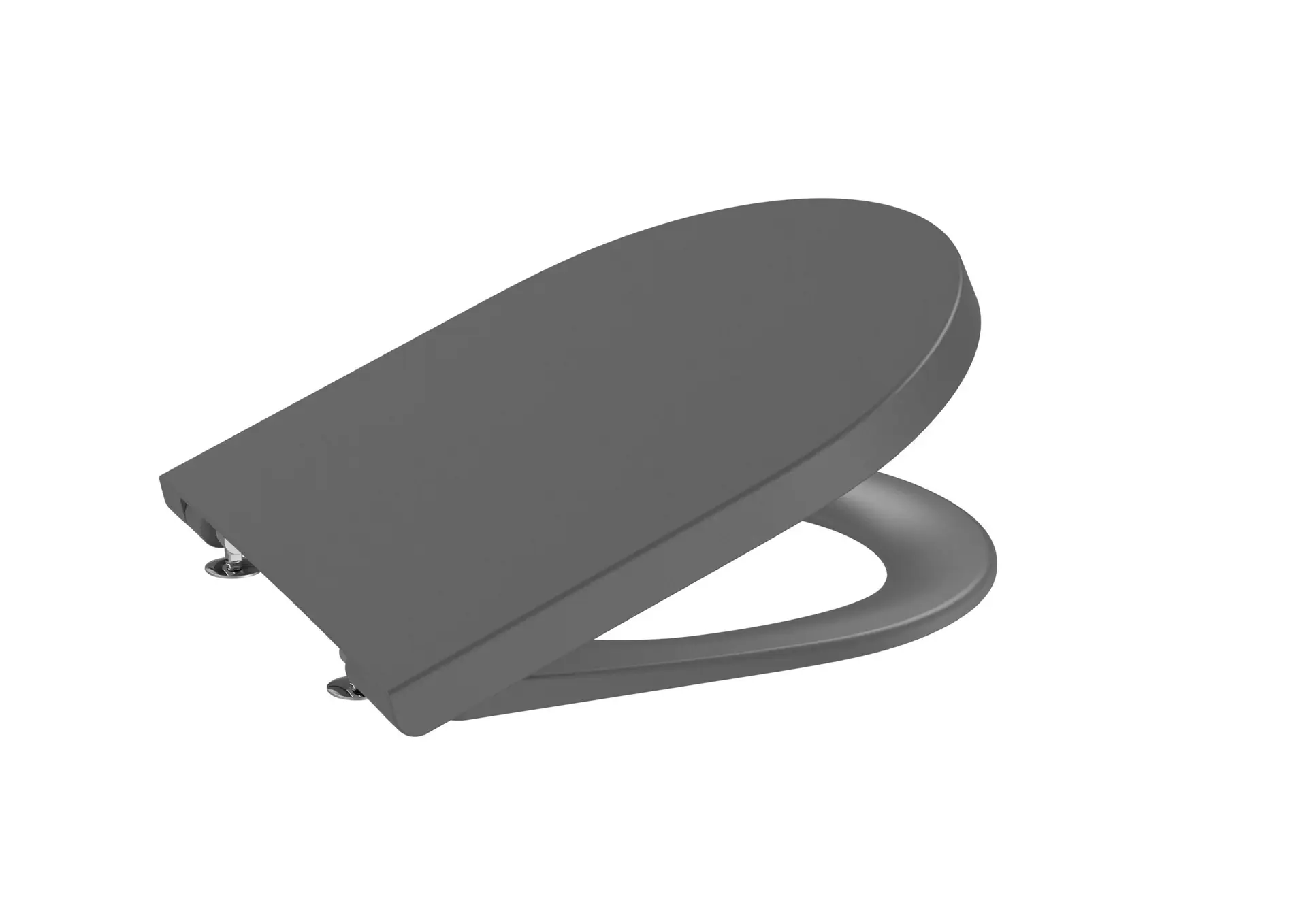 A80152C64B Abattant en SUPRALIT, frein de chute, noir, déclipsable, double laqué - INSPIRA (ROCA) – Image 1